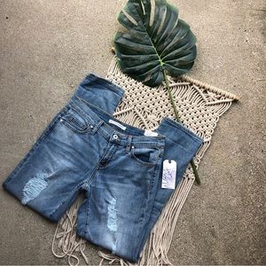 New Melrose & Market Distressed Boyfriend Jeans Size 25